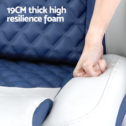 Seamanship Reclining Captain Boat Seat 90°-155° Recline, 19cm Thick Cushion.