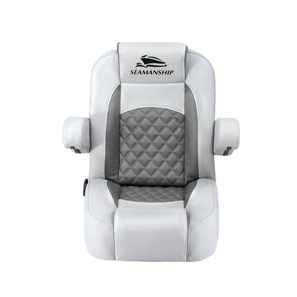 Seamanship Reclining Captain Boat Seat 90°-155° Recline, 19cm Thick Cushion.