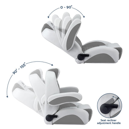 Seamanship Reclining Captain Boat Seat 90°-155° Recline, 19cm Thick Cushion.