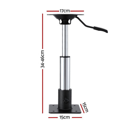 Seamanship Boat Seat Pedestal 34 - 46cm Adjustable Gas Lift 360 Degrees Swivel.