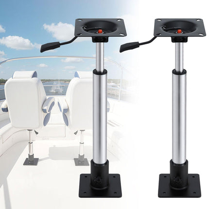 Seamanship Boat Seat Pedestal 55–75cm Adjustable Gas Lift 360 Degrees Swivel 2 Pack.