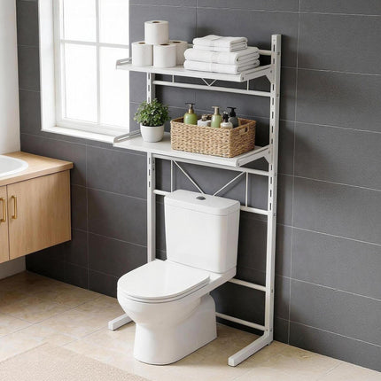Artiss Over Toilet Bathroom Storage Shelf Rack Over Toilet 2 Tier.