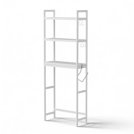 Artiss Over Toilet Storage Bathroom Rack Space Saving 3 Tier Organiser White.