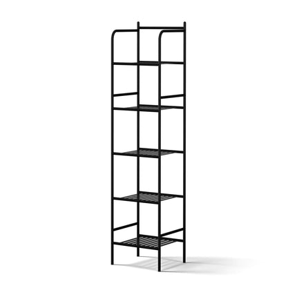 Artiss 5 Tier Floor Standing Corner Shower Caddy Bathroom Organizer Black.