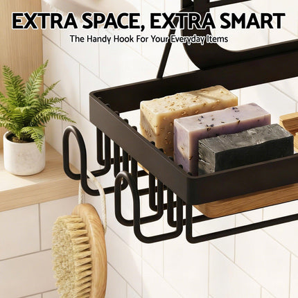 Artiss 3 Tier Over The Door Shower Caddy Hanging Bathroom Storage Organizer.