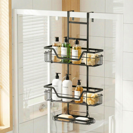 Artiss 3 Tier Over The Door Shower Caddy Hanging Bathroom Storage Organizer.