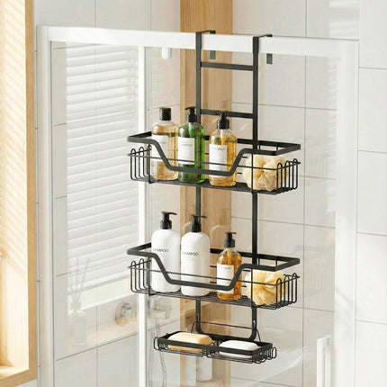 Artiss 3 Tier Over The Door Shower Caddy Hanging Bathroom Storage Organizer.