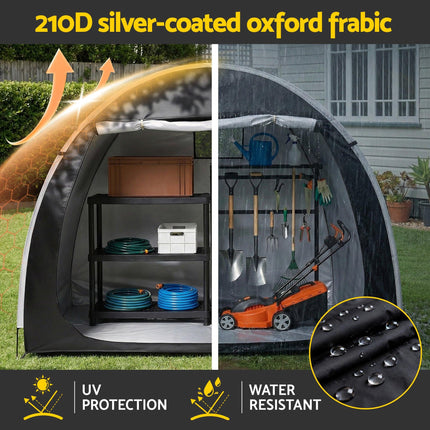 Giantz Bike Storage Tent Outdoor Waterproof UV Resistant Shelter w/ Ventilation.