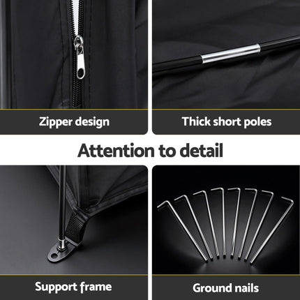 Giantz Bike Storage Tent Waterproof Outdoor UV Protection Shelter w/ Large Space.