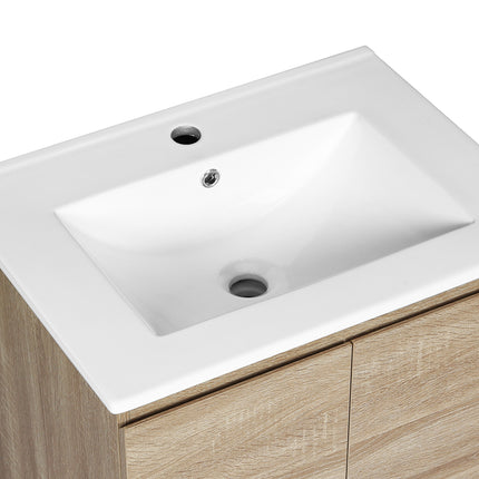 Cefito Vanity Unit 600mm with Basin Oak.