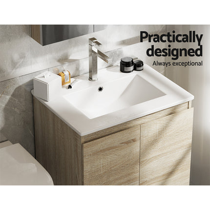 Cefito Vanity Unit 600mm with Basin Oak.
