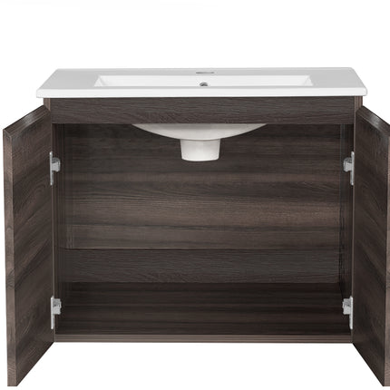 Cefito Vanity Unit 600mm with Basin Oak.