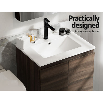 Cefito Vanity Unit 600mm with Basin Oak.