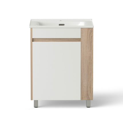 Cefito Vanity Unit 835mm Basin Bathroom Cabinet Side Storage Free Standing Sink.