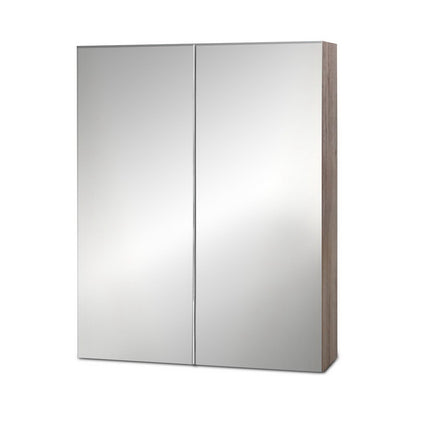 Cefito Bathroom Mirror Cabinet 600x720mm Oak.