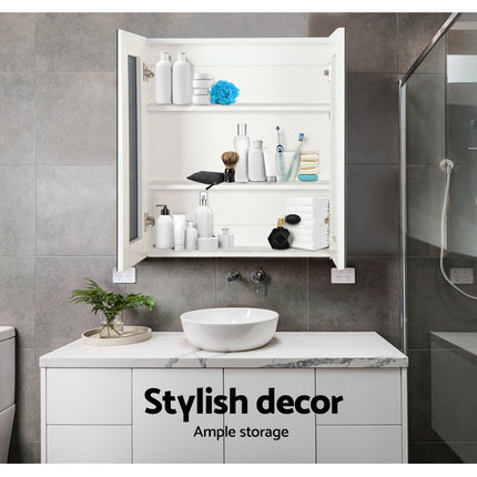 Cefito Bathroom Mirror Cabinet 600x720mm White.