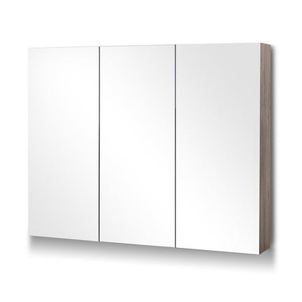 Cefito Bathroom Mirror Cabinet 900x720mm Oak.