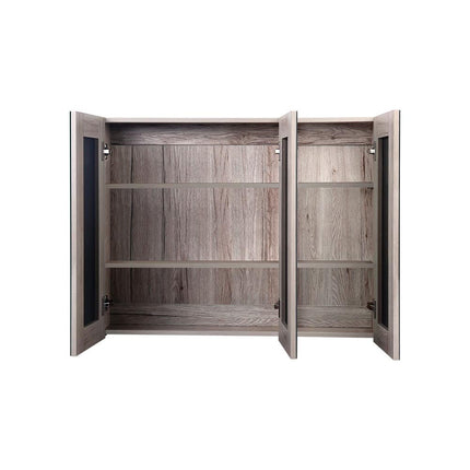 Cefito Bathroom Mirror Cabinet 900x720mm Oak.