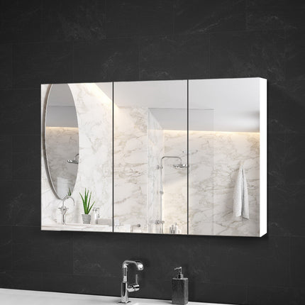 Cefito Bathroom Mirror Cabinet 1200x720mm White.