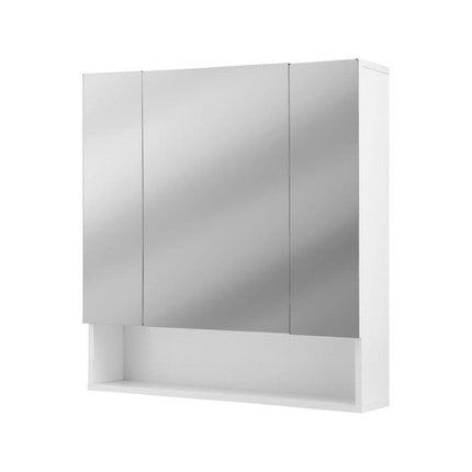 Cefito Bathroom Mirror Cabinet Medicine Adjustable Shelves Wall Hung 700x750mm White.