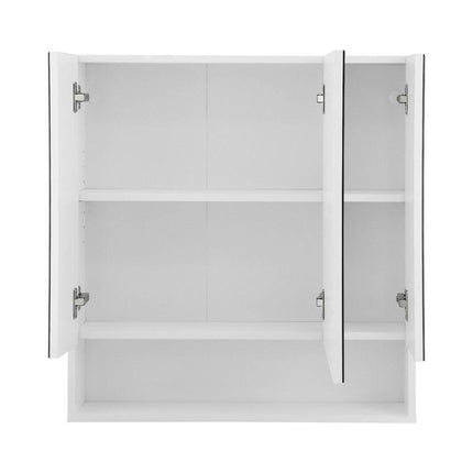 Cefito Bathroom Mirror Cabinet Medicine Adjustable Shelves Wall Hung 700x750mm White.