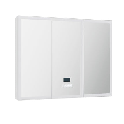 Bathroom Mirror Cabinet LED Light 900x720mm Medicine Wall Storage.