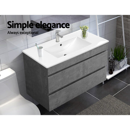 Cefito Vanity Unit 915mm with Basin Grey.