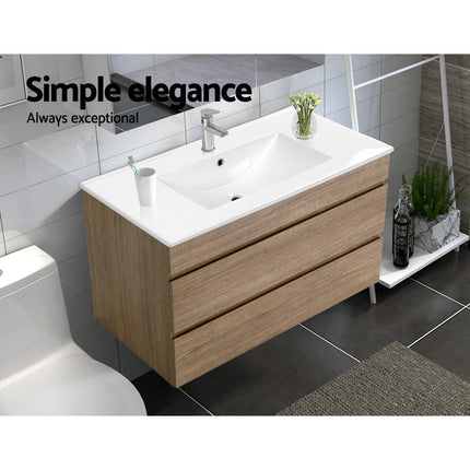 Cefito Vanity Unit 915mm with Basin Oak.