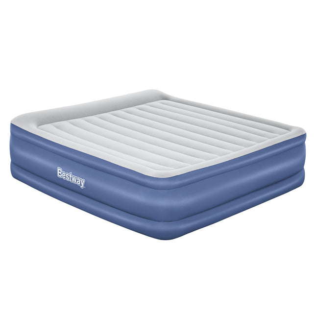 Bestway Air Mattress King Inflatable Bed 56cm Airbed Blue.