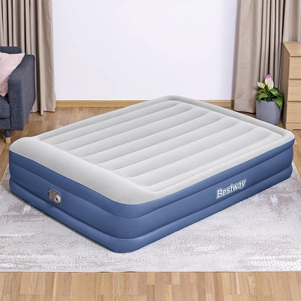 Bestway Air Mattress Queen Inflatable Bed 46cm Airbed Blue.