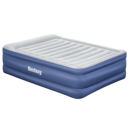 Bestway Air Mattress Queen Inflatable Bed 61cm Airbed Blue.