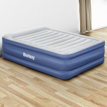 Bestway Air Mattress Queen Inflatable Bed 61cm Airbed Blue.