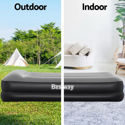 Bestway Air Mattress Single Inflatable Bed 46cm Airbed Black.