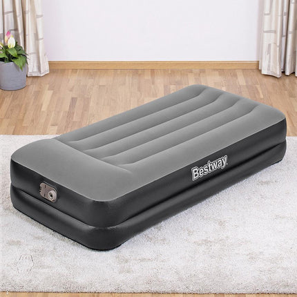 Bestway Air Mattress Single Inflatable Bed 46cm Airbed Black.