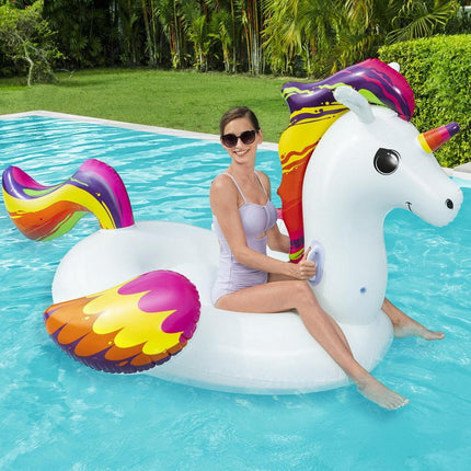 Bestway Unicorn Float Rider Inflatable Ride On Floating Pool Lounger 224x156CM.