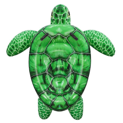 Bestway Float Turtle Rider Inflatable Ride On Floating Pool Lounger 153x140CM.