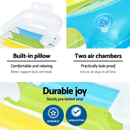 Bestway Pool Float Inflatable Lounge Seat Pillow Bed.