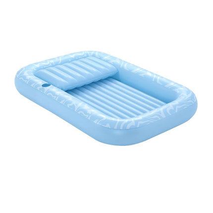 Bestway Float Floating Seat Pool Lounger Inflatable Lounge Chair Bed Pillow Cup Holder 2.03MX1.37M.
