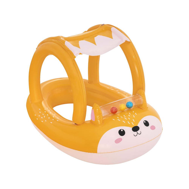 Bestway Kids Inflatable Fox Swim Float Floating Seat Canopy Pool Toys 94x66CM.