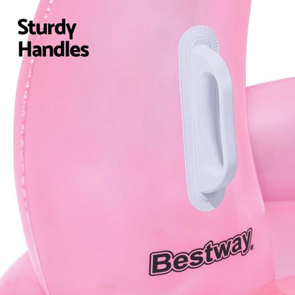 Bestway Kids Inflatable Fox Swim Float Floating Seat Canopy Pool Toys 94x66CM.