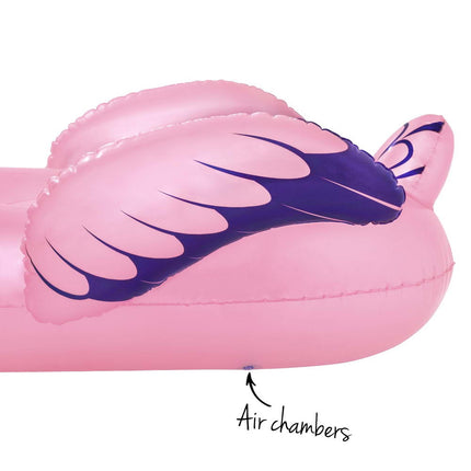 Bestway Kids Inflatable Fox Swim Float Floating Seat Canopy Pool Toys 94x66CM.