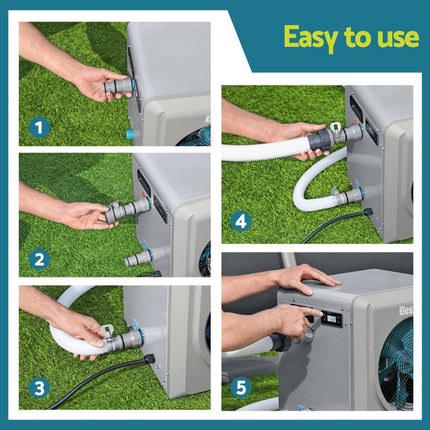 Bestway 4.4kW Pool Heater Water Temperature Heating Fit Pools up to 30,000L.