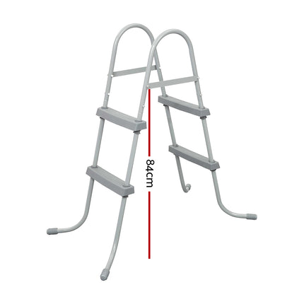 Bestway Pool Ladder 84cm 2 Step Above Ground Swimming Pools Removable Steps Stairs.
