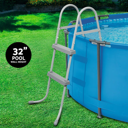 Bestway Pool Ladder 84cm 2 Step Above Ground Swimming Pools Removable Steps Stairs.