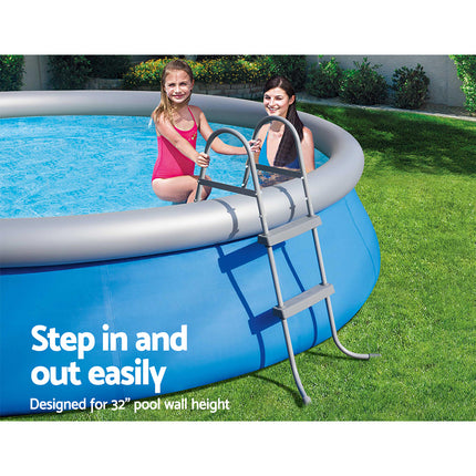 Bestway Pool Ladder 84cm 2 Step Above Ground Swimming Pools Removable Steps Stairs.