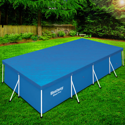 Bestway 58017 Pool Cover Fits 4x2.11m Above Ground Swimming Pool PE Blanket.
