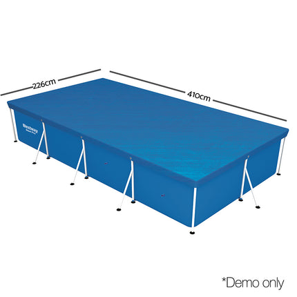 Bestway 58017 Pool Cover Fits 4x2.11m Above Ground Swimming Pool PE Blanket.