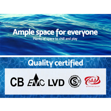 Bestway Swimming Pool 366x76cm Steel Frame Round Above Ground Pools w/ Filter Pump 6473L.