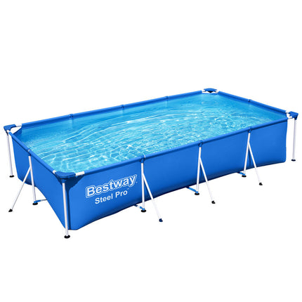Bestway Swimming Pool 400x211x81cm Steel Frame Above Ground Pools 5700L.