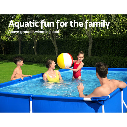 Bestway Swimming Pool 400x211x81cm Steel Frame Above Ground Pools 5700L.